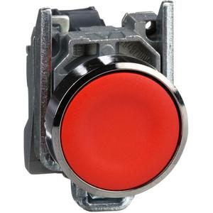 Drucktaster, Komplettgerät - Drucktaster Harmony XB4 Metall 22mm rot unbeschriftet tastend Schraubklemme 1Ö - XB4BA42