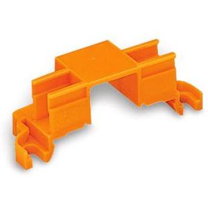 Zubehör für Klemmen - Befestigungsadapter für 4 Steckplätze zur Montage auf TS 35 orange - 243-112