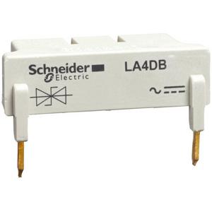 Baustein für Schutzbeschaltung - Beschaltungsmodul Spezialdiode 24V DC für LC1D40-80 - LA4DB3B