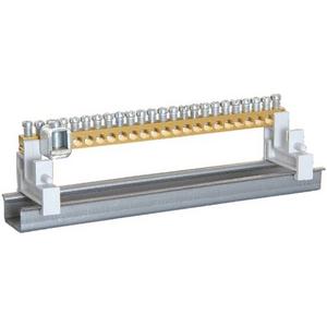 Erdungsschiene für Verteiler - 19 Zoll Erdungsschiene 20 Klemmstellen - 19ES20