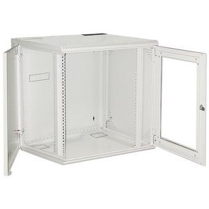 Schaltschrank (leer) - 19 Zoll Wandschrank m. Sichttür (T) 400 mm 6 HE Einbaumaß - 19WSSB06-400