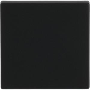 Abdeckung für Schalter, Taster, Dimmer, Jalousie - Wippe 1-fach für Schalter/Taster schwarz matt - Plattform 63 - 2CKA001751A3041