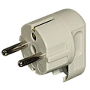 SCHUKO-Stecker - Flachstecker verst.einfach weiß - 2016NB