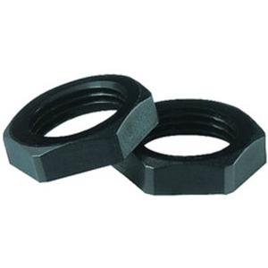 Gegenmutter für Kabelverschraubung - Sechskantmutter 50.225 PA/SW M25x1,5 schwarz - 50.225PA/SW