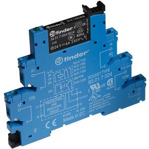 Schaltrelais - Koppelrelais für DIN-Schiene Schraubklemmen 1W/6A 12V AC/DC Serie 38 - 38.51.0.012.0060