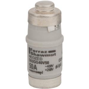 D0-Sicherungseinsatz - NEOZED Sicherung D02 400VAC/250VDC 50A gG weiß - D215191