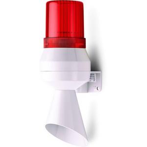 Optisches/Akustisches Signalgerät - Kleinhupe mit Trichter und Signalleuchte rot 24 V DC - 710112005