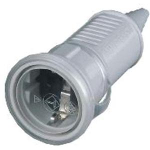 SCHUKO-Kupplung - Schuko-Kupplung schwarz 16A 2p+E 230V IP44 - AM 10755