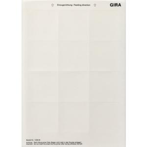 Bezeichnungsmaterial für Installationsschalterprogramme - Beschriftungsbögen im DIN A4-Format 62,0 x 62,0 mm reinweiß - 145800