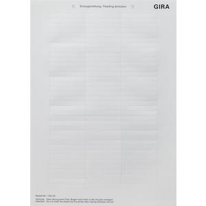 Bezeichnungsmaterial für Installationsschalterprogramme - Beschriftungsbögen im DIN A4-Format 51,2 x 7,0 mm reinweiß - 145500