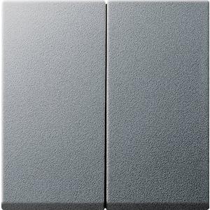 Abdeckung für Schalter, Taster, Dimmer, Jalousie - Serienwippen mit Set IP44 System 55 Aluminium - 026626