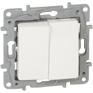 Installationsschalter - Niloe Wechselschalter 10AX + Wechseltaster 6A ohne Spreizkrallen - 664709