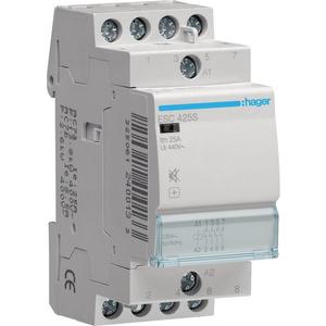 Installationsschütz für Reiheneinbau - Installationsschütz für Reiheneinbau 25 A 4S 230 V brummfrei ESC425S - ESC425S