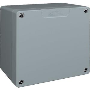 Schaltschrank (leer) - Aluminiumguß-Gehäuse grau 160 x 160 x 90 mm - 9112210