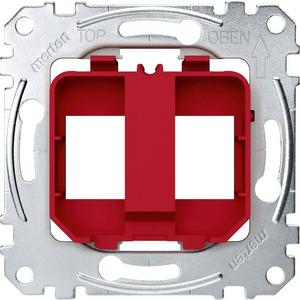 Kommunikationstechnik - Tragplatten für Steckverbinder Modular Jack rot - MEG4566-0006