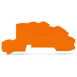 Abschluss- und Zwischenplatte für Reihenklemme - Abschluss- und Zwischenplatte 0,8 mm dick orange - 2003-7692