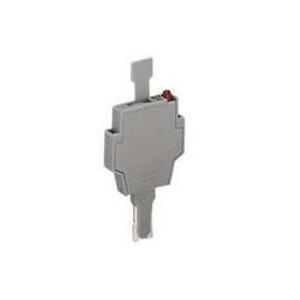 Bauelementestecker - Sicherungsstecker für G-Sicherungseinsätze 5 x 20/25 mm grau - 281-511