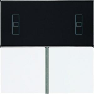 Abdeckung für Schalter, Taster, Dimmer, Jalousie - Tastensatz komplett für Kompakt-Raumcontroller-Modul 4093 KRM TS D - LS4093TSAWW