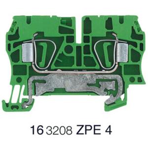 Schutzleiter-Reihenklemme - Erdungsklemme ZPE 4 grün/gelb - 1632080000