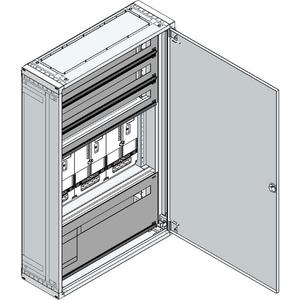 Zähler-Leergehäuse - Aufputz-Zählerverteiler für OÖ und Salzburg mit Rückwand / EAG/LinzAG / SAG - AMZV3-4C OS/TN 9010