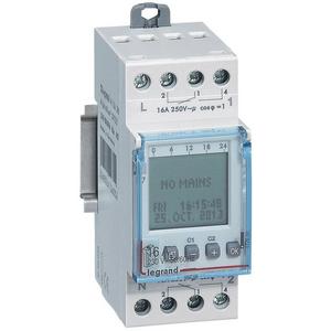 Verteilerschaltuhr digital - Jahres+Wochenschaltuhr inkl. Astrofunktion AlphaRex3 DY22 230 VAC 2 Kanal 2TE - 412630