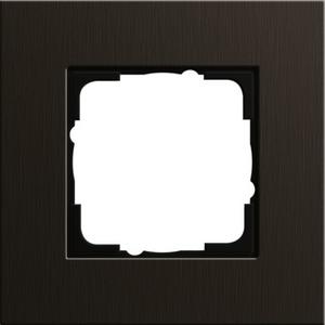 Abdeckrahmen - 1-fach Abdeckrahmen für Esprit Aluminium braun - 0211127