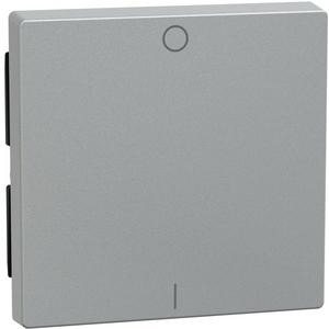 Abdeckung für Schalter, Taster, Dimmer, Jalousie - Wippe mit Kennzeichnung 0/ 1 aluminium - 433260