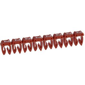 Kabelmarkierungssystem - Kennzeichnungssystem CAB 3 f. Leiterquerschn. 0,15-0,5 mm² Ziffer: 2 rot - 038102
