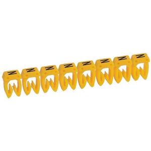 Kabelmarkierungssystem - Kennzeichnungssystem CAB 3 f. Leiterquerschn. 0,15-0,5 mm² Buchstabe: N schwarz - 038123