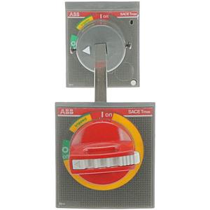 Handgriff für Schaltgeräte - Drehantrieb für XT2 und XT4 RHE EM F/P rot - gelb für Tür komplett - 1SDA069056R1