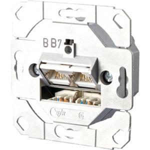 Kommunikationsanschlussdose Kupfer - Kommunikationsanschlussdose E-DAT C6A 2 Port UP0 - 130C381200-I