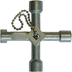 Schlüssel für Schranksysteme - Schaltschrankschlüssel HUPkey 72 x 72 - 110696