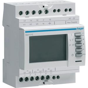Kombimessgerät - Multimessgerät 3-phasig über Wandlermessung für Messung von U/I/P/Q,S - SM101E