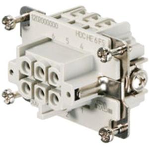 Kontakteinsatz für Industriesteckverbinder - Einsatz HDC HE 6 FS - 1200200000