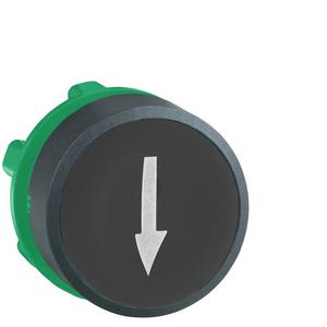 Frontelement für Drucktaster - Drucktaster Frontelement Harmony XB5 22mm sw beschriftet Pfeil unten tastend - ZB5AA335