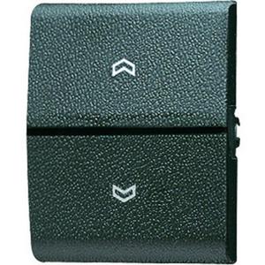 Abdeckung für Schalter, Taster, Dimmer, Jalousie - Wippe mit Symbole Pfeile Linse Lichtleiter für Taster BA 1-fach - 800P