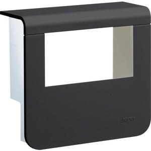 Geräteträger für Sockelleistenkanal - Geräteträger Oberteil mit seitlichen Spiegelflächen SL 20x50 graphit - SL200559329011