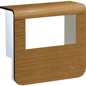 Geräteträger für Sockelleistenkanal - Geräteträger Oberteil mit seitlichen Spiegelflächen SL 20x50 eiche - SL20055932D5