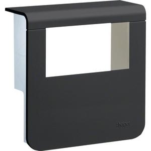 Geräteträger für Sockelleistenkanal - Geräteträger Oberteil mit seitlichen Spiegelflächen SL 20x80 graphit - SL200809329011