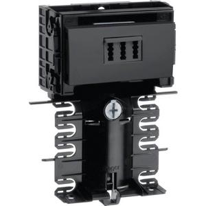 Geräteträger für Sockelleistenkanal - Geräteträger Technikteil Telefonanschl. TAE 3x6 NFN SL 20x115 graphit - SL201159459011