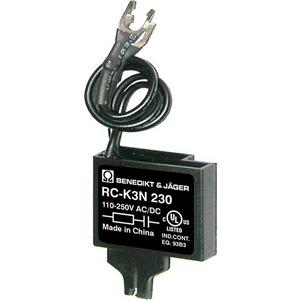 Baustein für Schutzbeschaltung - RC-Komb. für K3-07N bis K3-74 110-250V AC(50/60Hz)/DC - RC-K3N 230