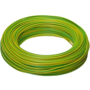 Aderleitung Eindrähtig - PVC Aderleitung temp.best. YSE 0,75-W gelb/grün 100m - YSE 0,75-W105 GE/GR