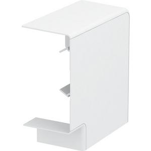 Flachwinkel für Geräteeinbaukanal - Flachwinkel Haubenformteil 70x130mm PC/ABS reinweiß - 6274420