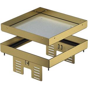 Nivellierbare Kassette für Kanaleinbau, Doppel- und Hohlboden - Quadratische Kassette blind 200x200mm CuZn - 7409054
