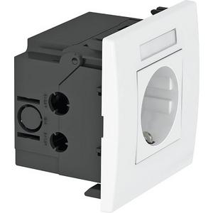 Steckdose - Steckdoseneinheit Modul 45 1fach 84x84x59mm signalrot - 6119423
