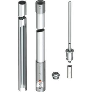 Fangeinrichtung für Blitzschutz - Isolierter Fangmast + Auslass für isCon-Leitung innen 6000mm GFK - 5408940