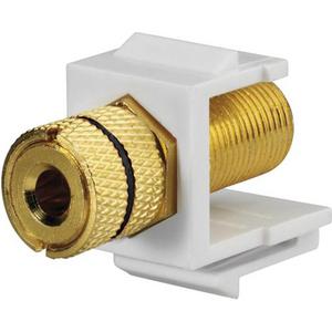 Kommunikationstechnik-Adapter - Lautsprecher Keystone Modul schwarze Buchse reinweiß - N170 006 08