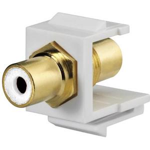 Kommunikationstechnik-Adapter - Cinch Keystone Modul weiße Buchse reinweiß - N170 006 04