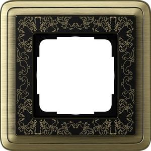 Abdeckrahmen - 1-fach Abdeckrahmen für ClassiX Art Bronze schwarz - 0211662