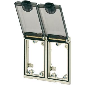 Abdeckrahmen - Modlink Frontplatteneinbau Rahmenmodul Metall/Kunststoff 2-fach. - 4000-68223-0000000